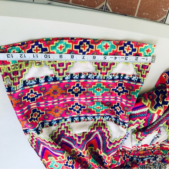 Camilla Drop Shoulder Playsuit Crystal Embellished Romper 100%silk size 3 (L) - Picture 11 of 15